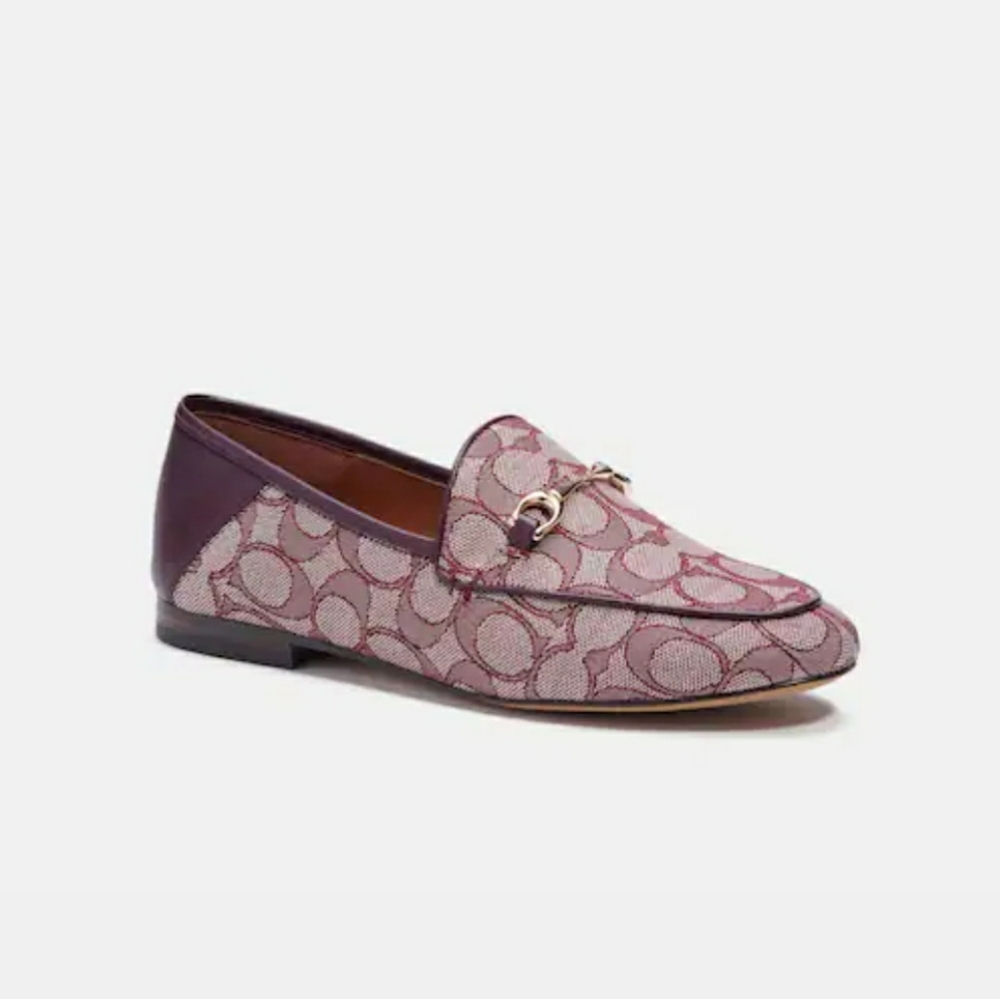 Coach Haley Loafer COLOR:Burgundy/ Cranberry